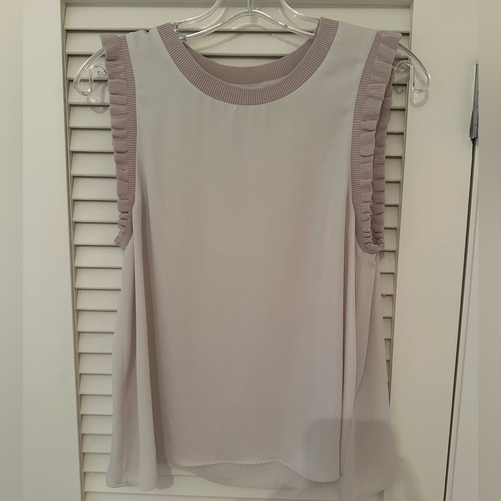 Current Air Sleeveless Blouse in Soft Cream